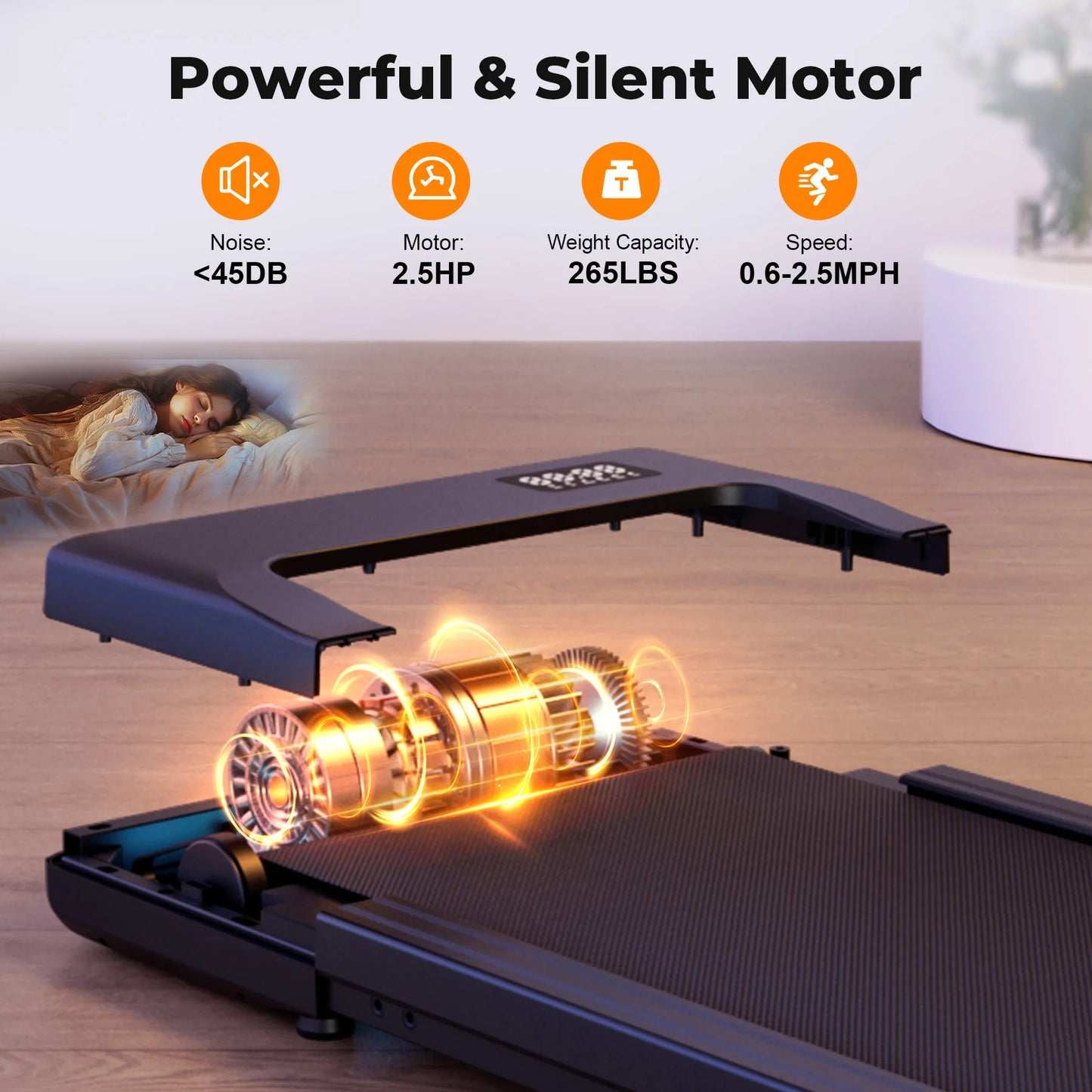 Walking Pad Under Desk Treadmill Remote Control LED Display