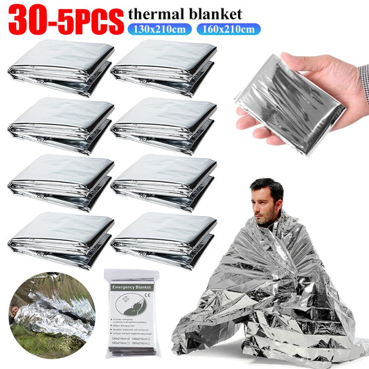 30 PCS Emergency Rescue Blanket