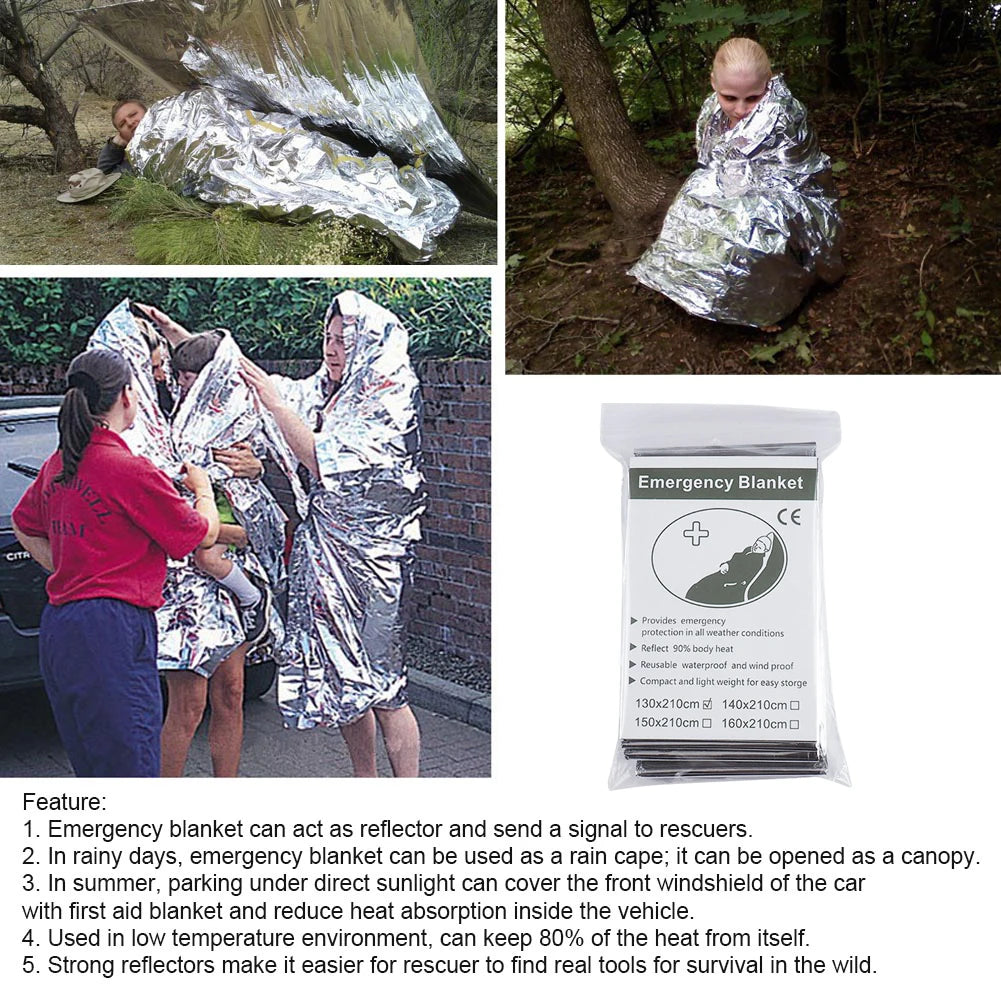 30 PCS Emergency Rescue Blanket