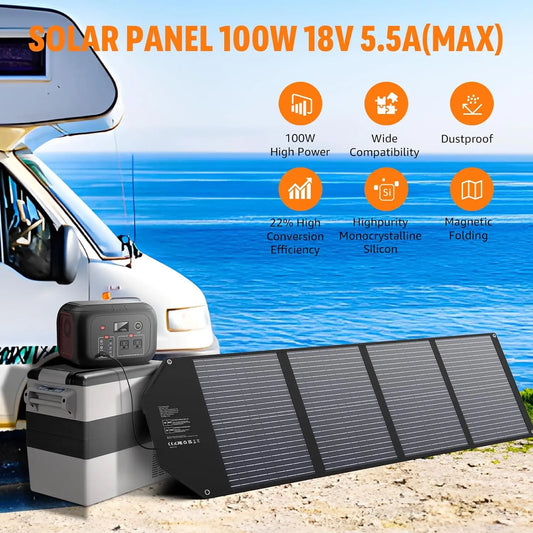 Foldable Solar Panel 100W/60W/40W Portable Waterproof