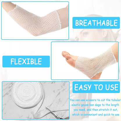 Tubular Bandages Elastic Mesh Wound Dressing