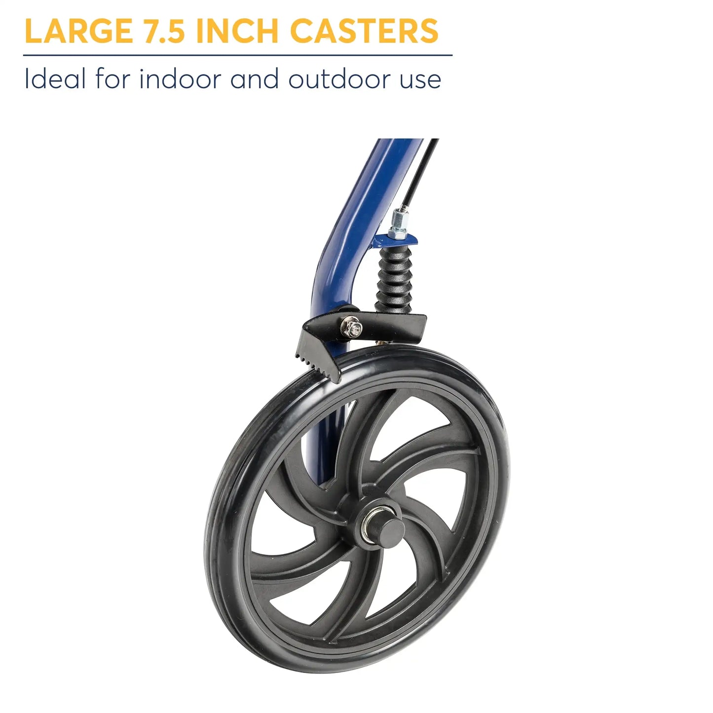 Four Wheel Rollator Rolling Walker with Fold Up Removable Back Support,