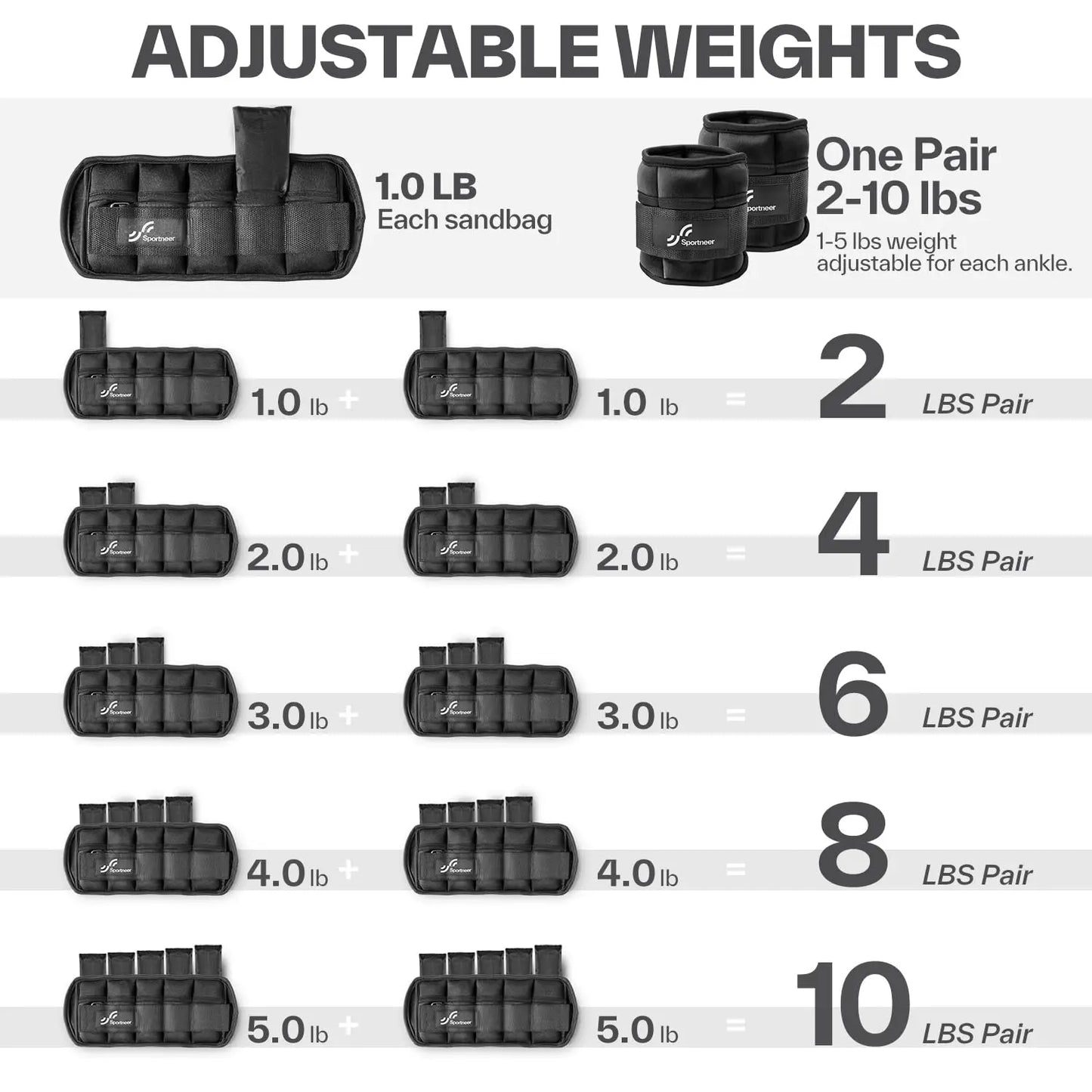 Ankle Weights 1Pair