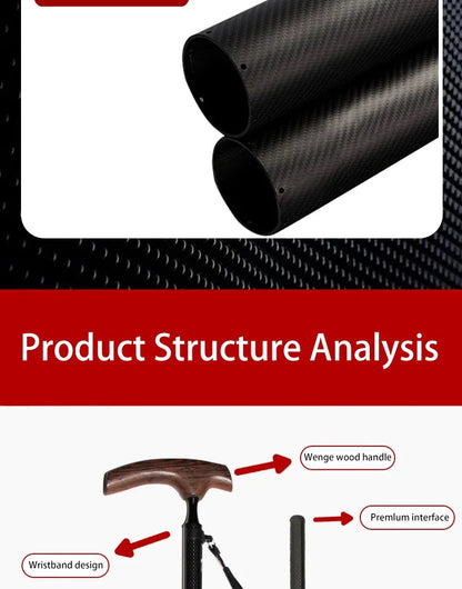 2024 Carbon Fiber Cane Walking Stick