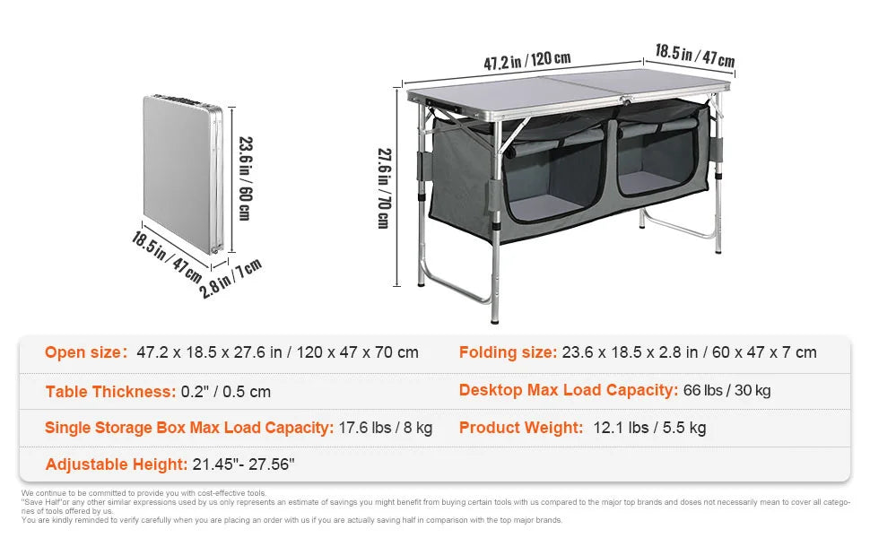 Camping Kitchen Table