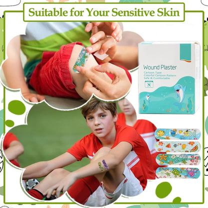 100Pcs Kids  Cute Cartoon Bandages