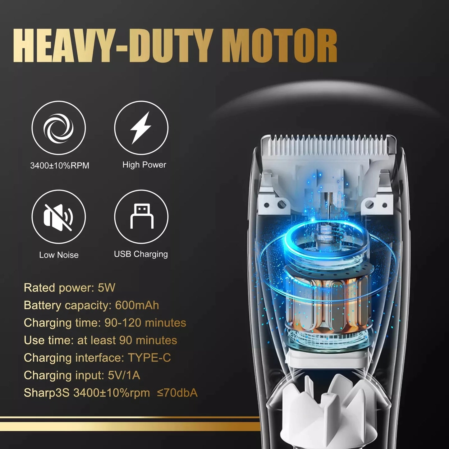 Cordless Professional Hair Clippers