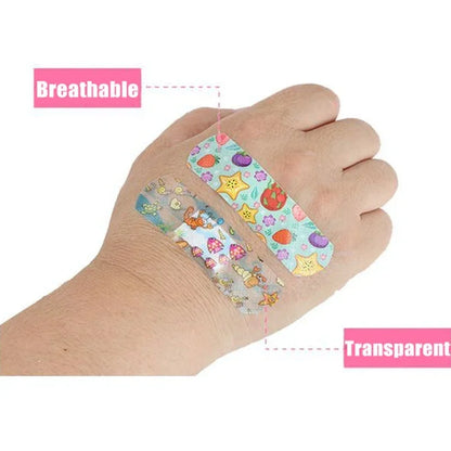 100Pcs Kids  Cute Cartoon Bandages