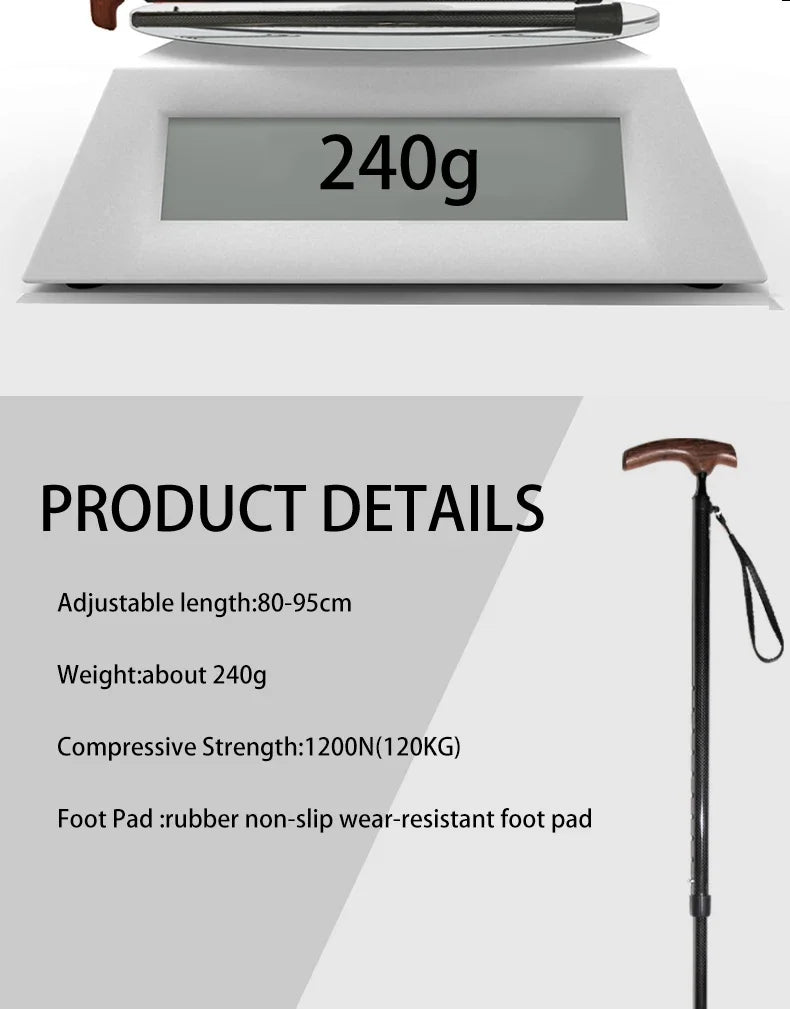 2024 Carbon Fiber Cane Walking Stick