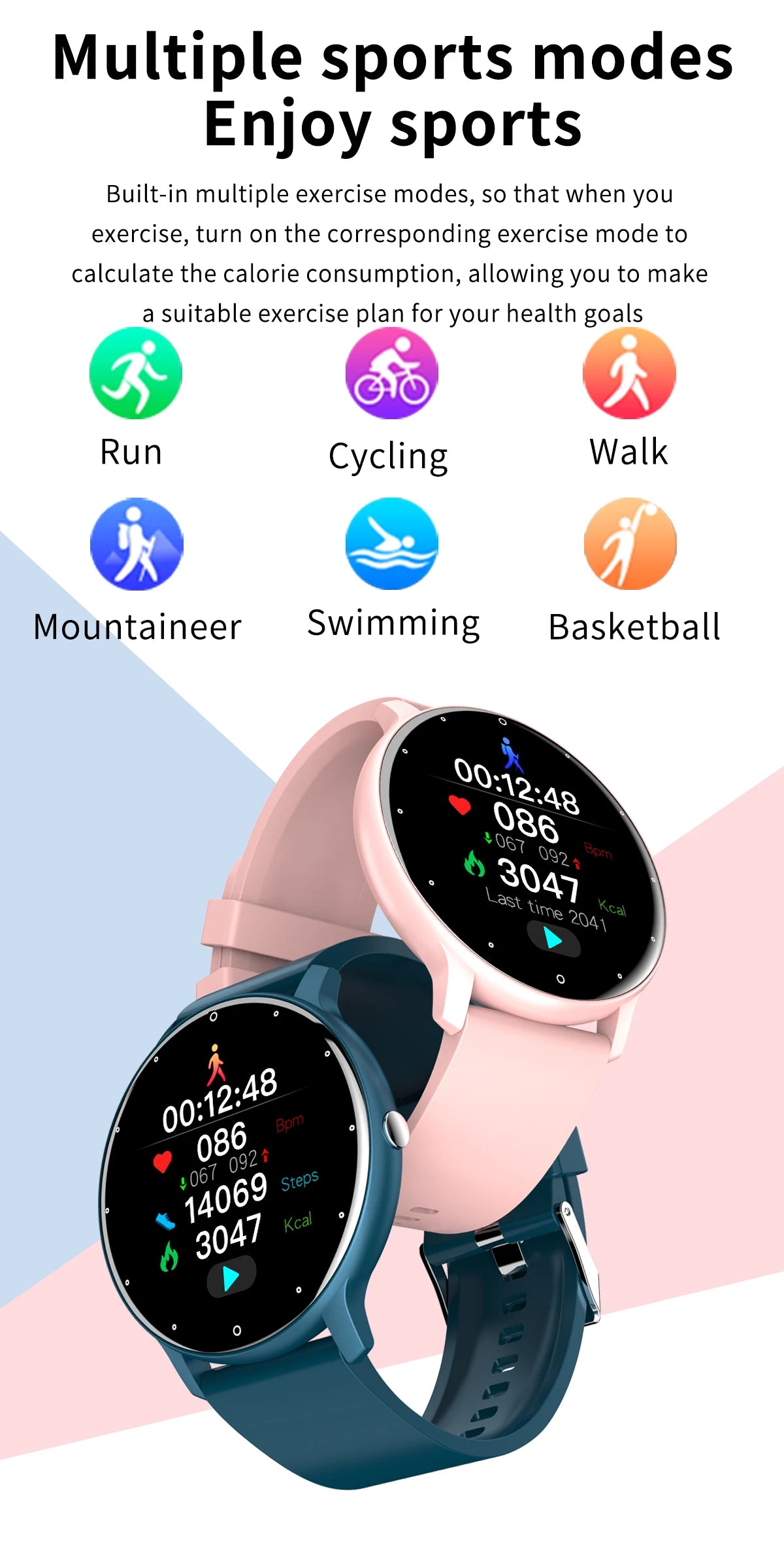 New Smart Watch Men  Sport Fitness Watch
