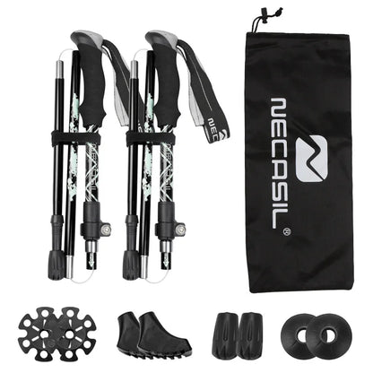 2Pcs Ultralight Trekking Poles Walking Sticks