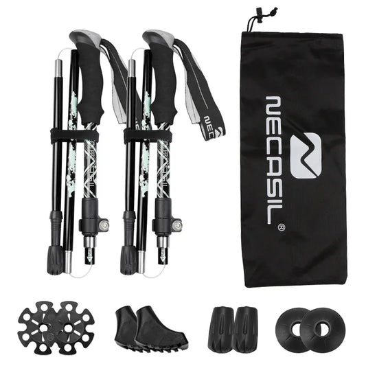 2Pcs Ultralight Trekking Poles Walking Sticks