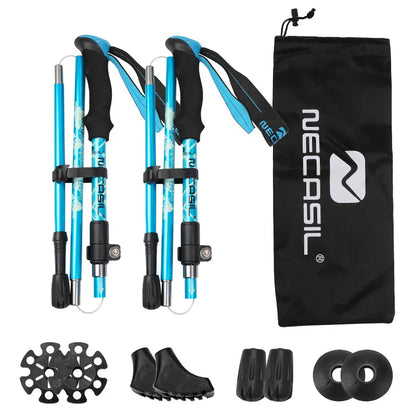 2Pcs Ultralight Trekking Poles Walking Sticks