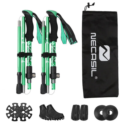 2Pcs Ultralight Trekking Poles Walking Sticks