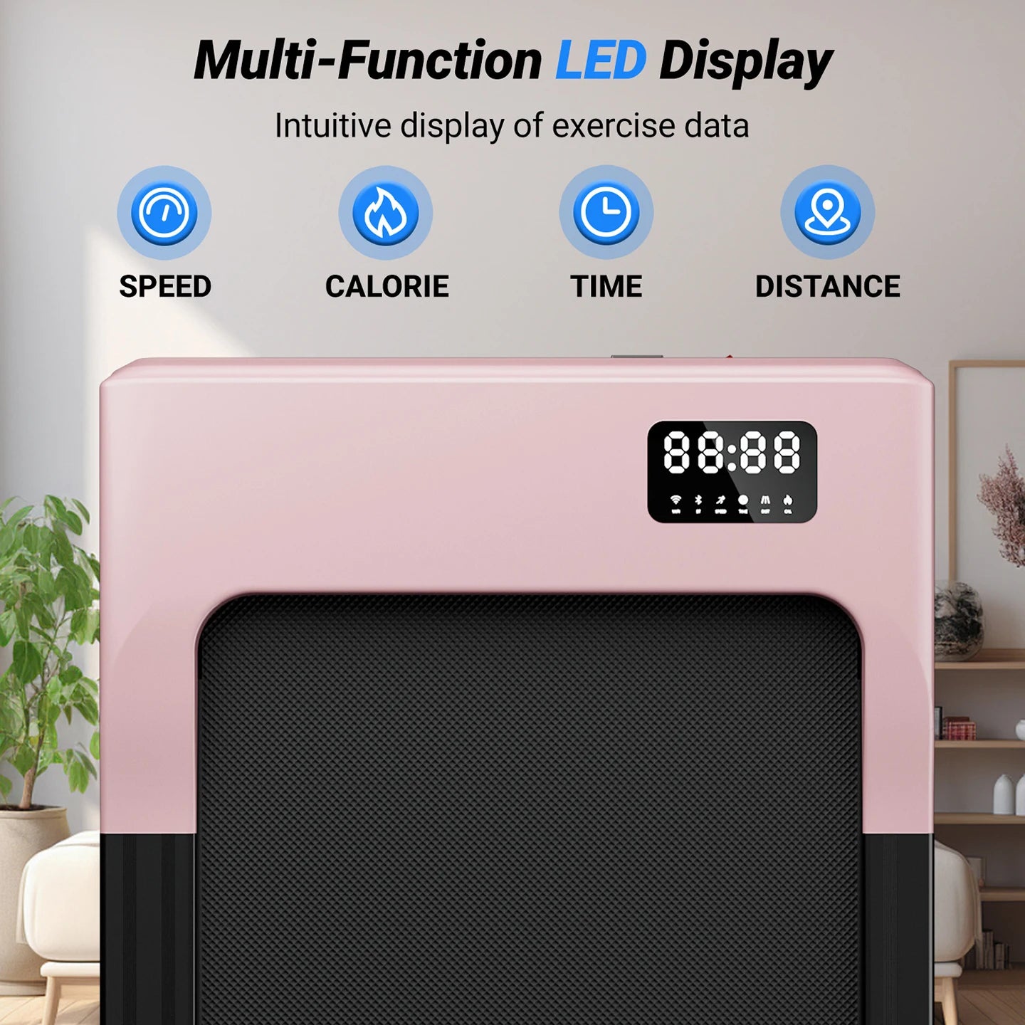 Walking Pad Under Desk Treadmill Remote Control LED Display