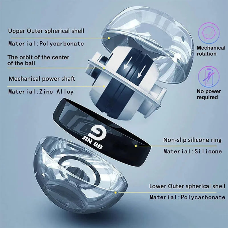 Gyro Ball For Strengthen Arms Fingers Wrist Bones