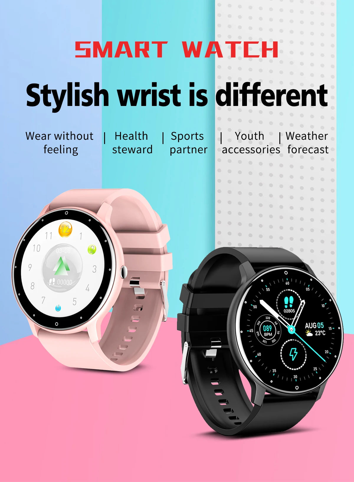New Smart Watch Men  Sport Fitness Watch