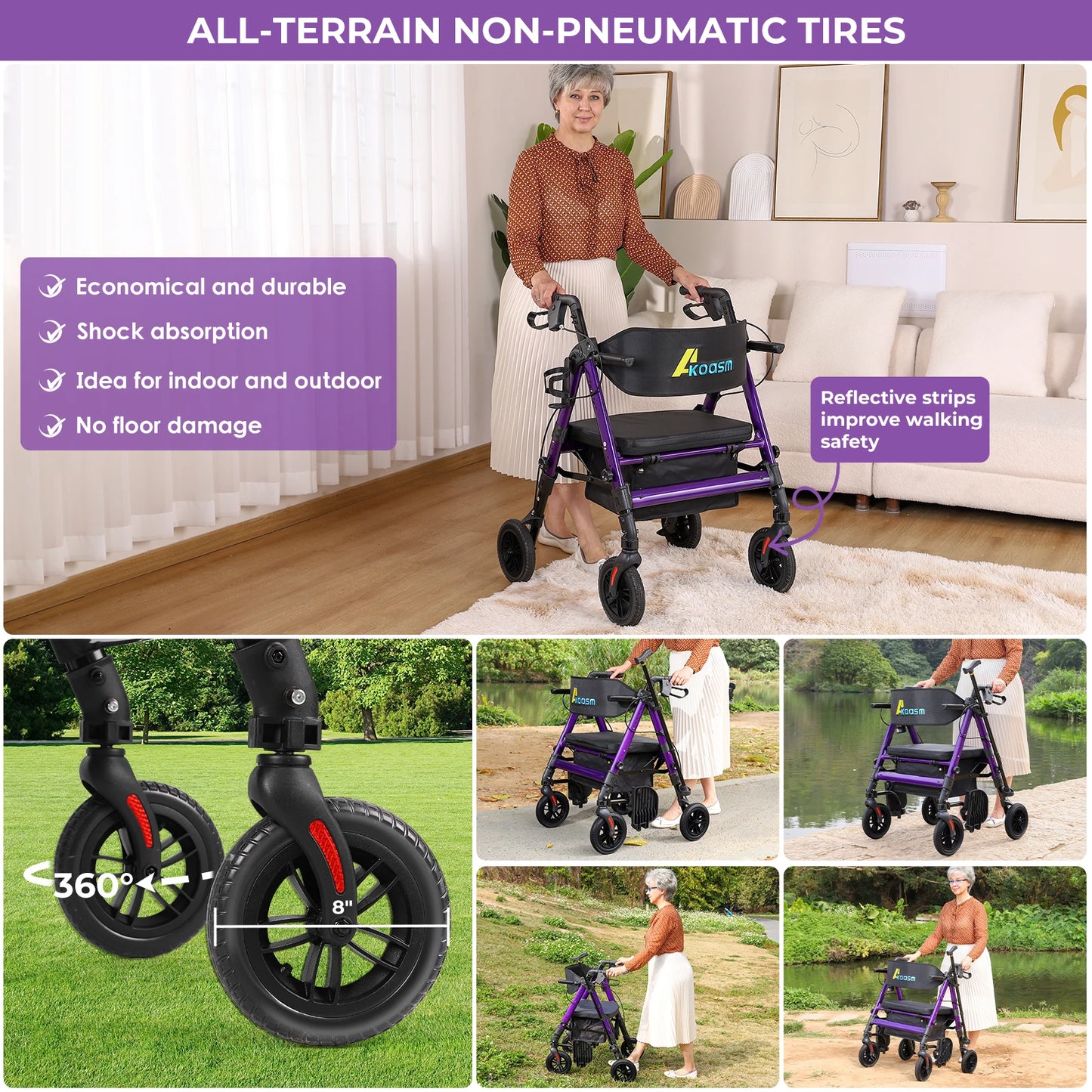 Transport Chair with Brake,