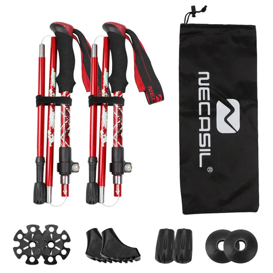 2Pcs Ultralight Trekking Poles Walking Sticks
