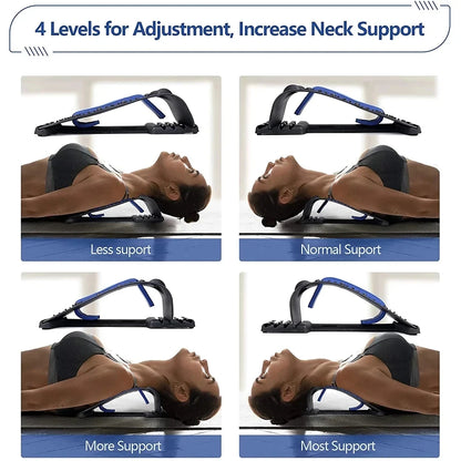 Back Stretcher Multi-Level Adjustable Back  Board Lower Upper Lumbar Spine Support