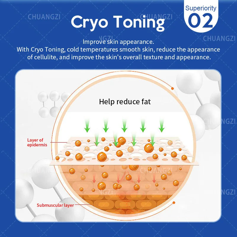 Portable Cryo T Shock Slimming Machine Face Body Cryo