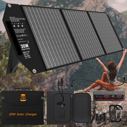 30W Travel-Ready Solar Charger